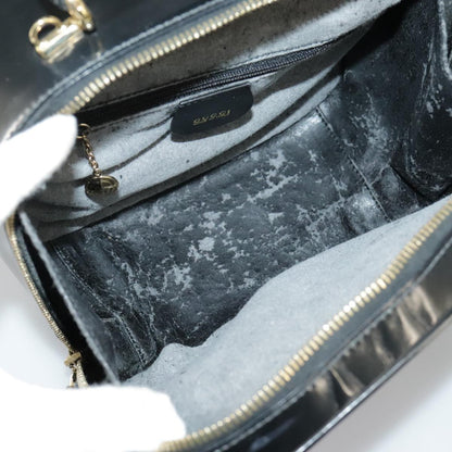 GUCCI Bamboo Vanity Hand Bag Patent 2way Black 000 3270 0323  ar12726