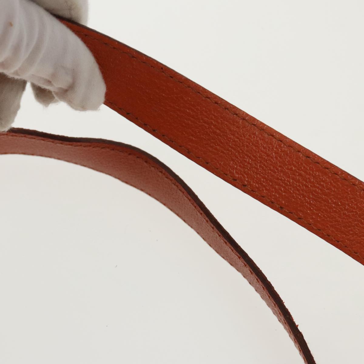 GUCCI Bamboo Backpack Suede Leather Orange  ar12817