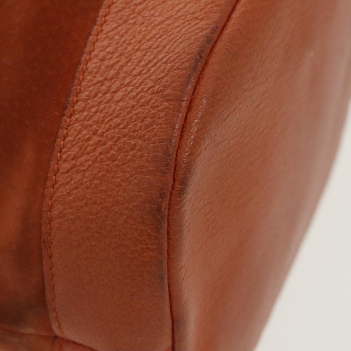 GUCCI Bamboo Backpack Suede Leather Orange  ar12817