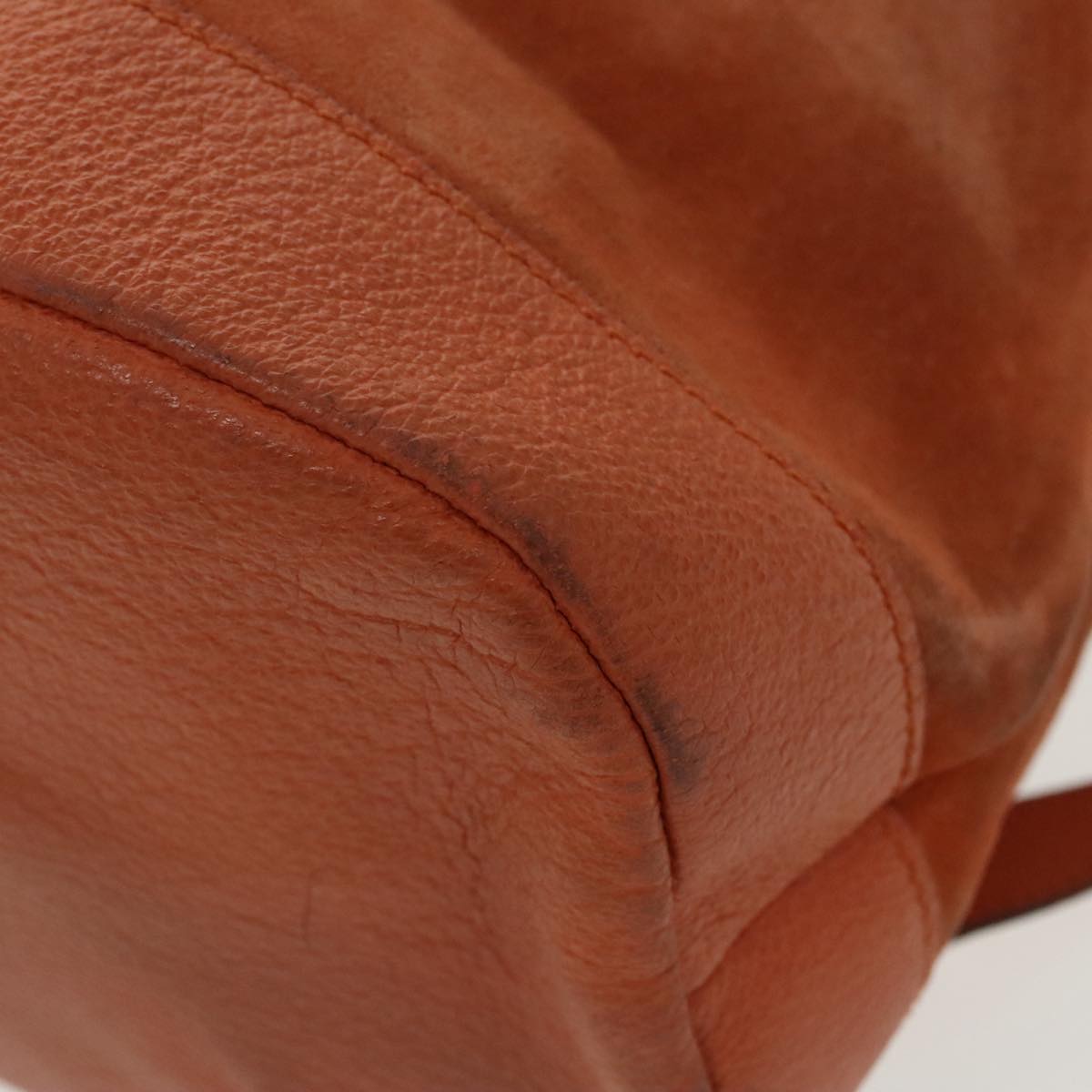 GUCCI Bamboo Backpack Suede Leather Orange  ar12817