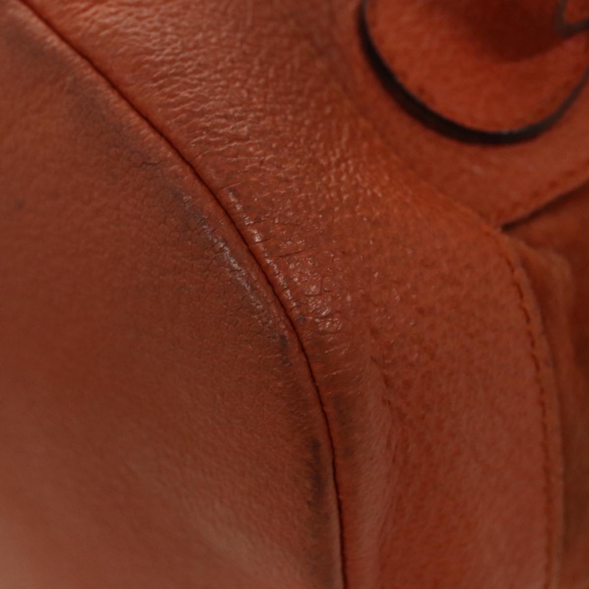 GUCCI Bamboo Backpack Suede Leather Orange  ar12817