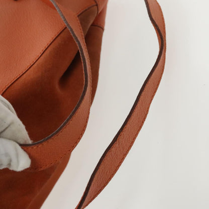 GUCCI Bamboo Backpack Suede Leather Orange  ar12817