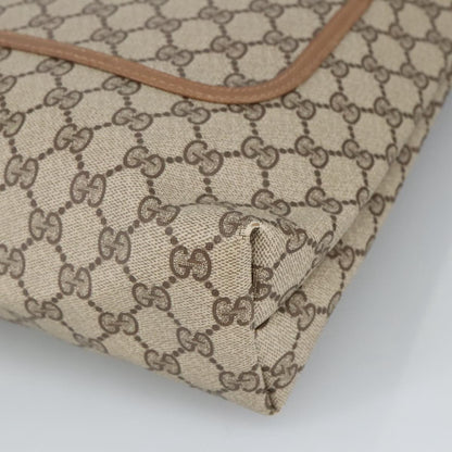 GUCCI GG Supreme Web Sherry Line Interlocking Tote Bag PVC Beige  ar12821