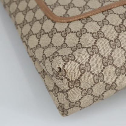 GUCCI GG Supreme Web Sherry Line Interlocking Tote Bag PVC Beige  ar12821