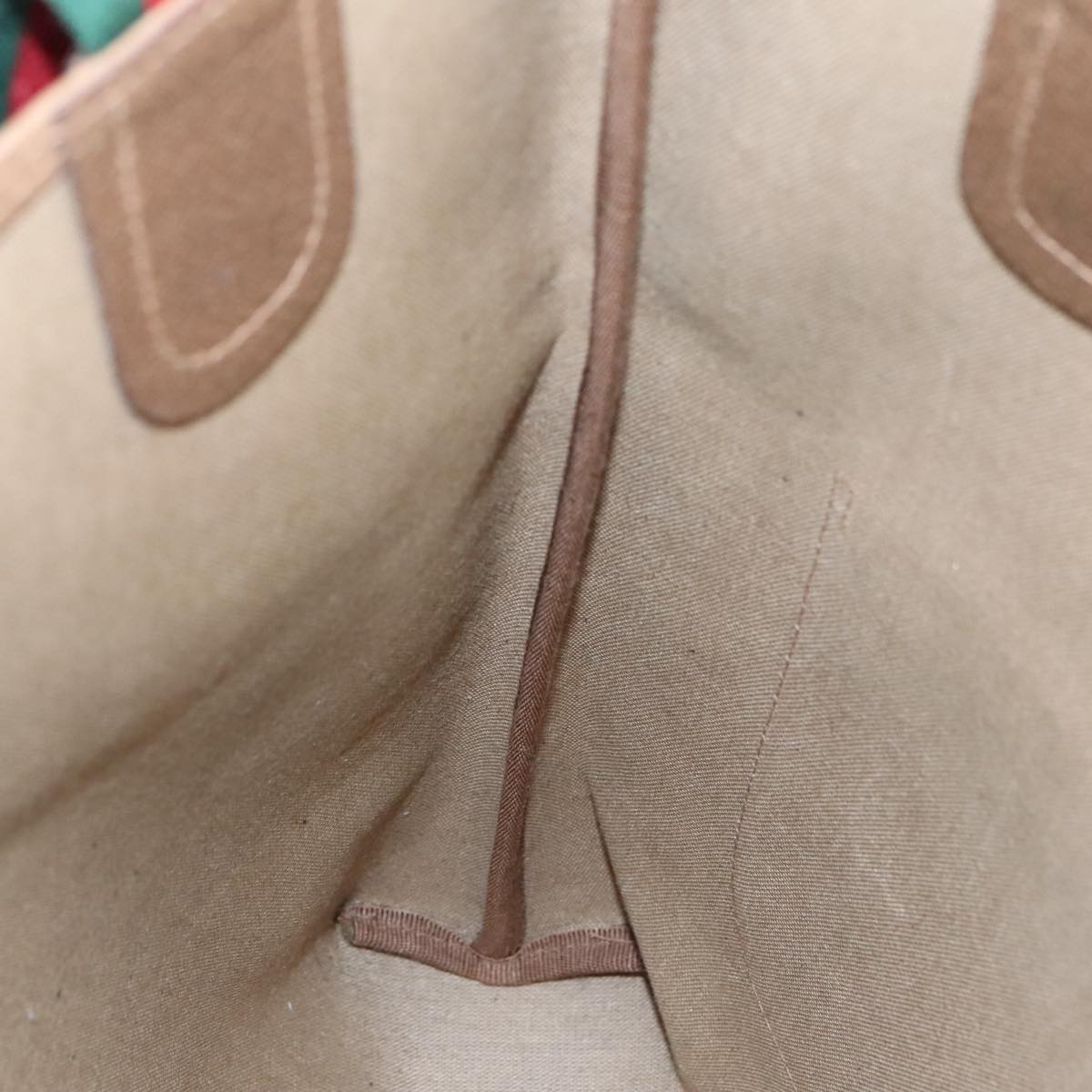 GUCCI GG Supreme Web Sherry Line Interlocking Tote Bag PVC Beige  ar12821