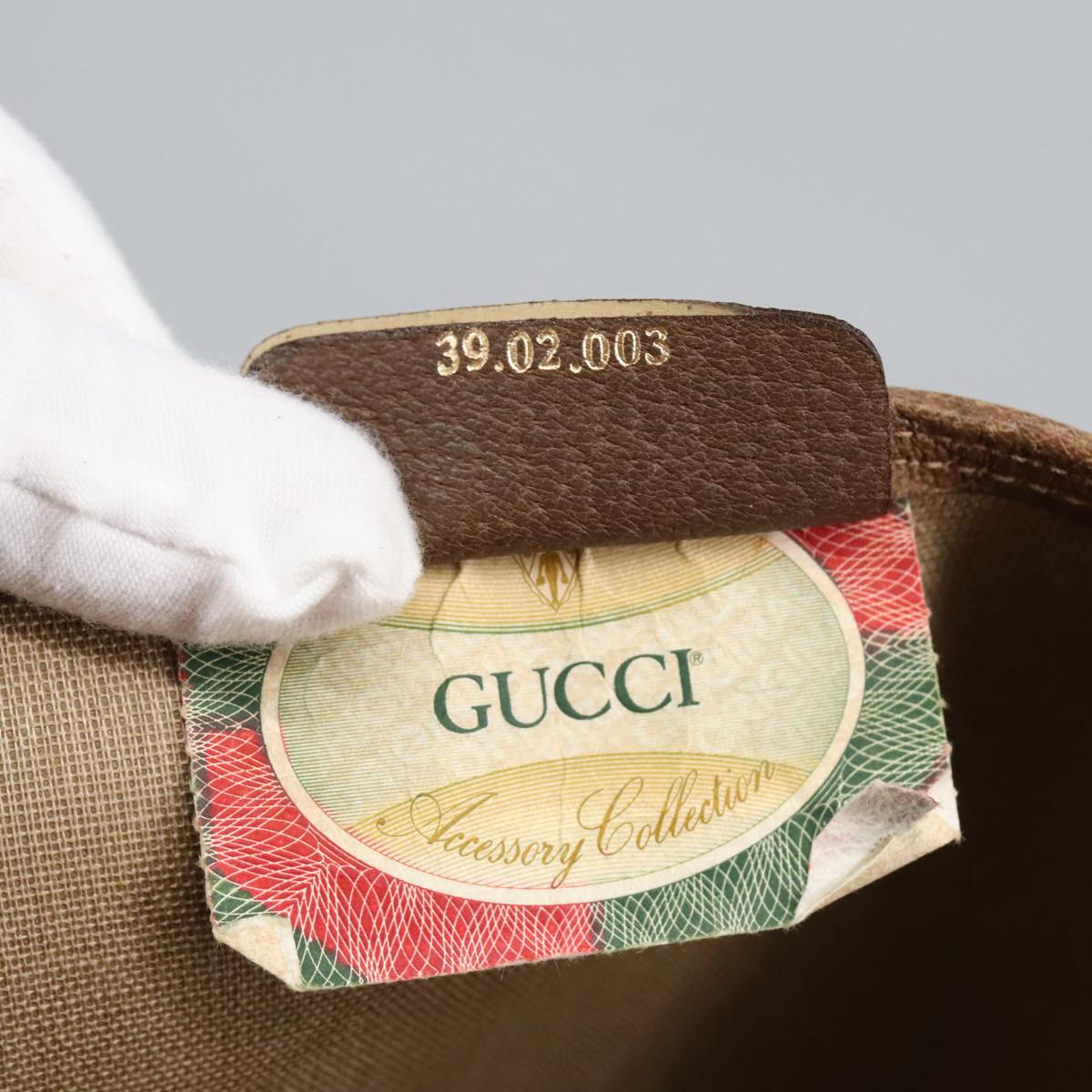 GUCCI GG Supreme Web Sherry Line Interlocking Tote Bag PVC Beige  ar12821