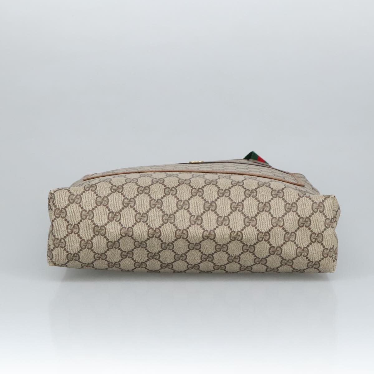 GUCCI GG Supreme Web Sherry Line Interlocking Tote Bag PVC Beige  ar12821