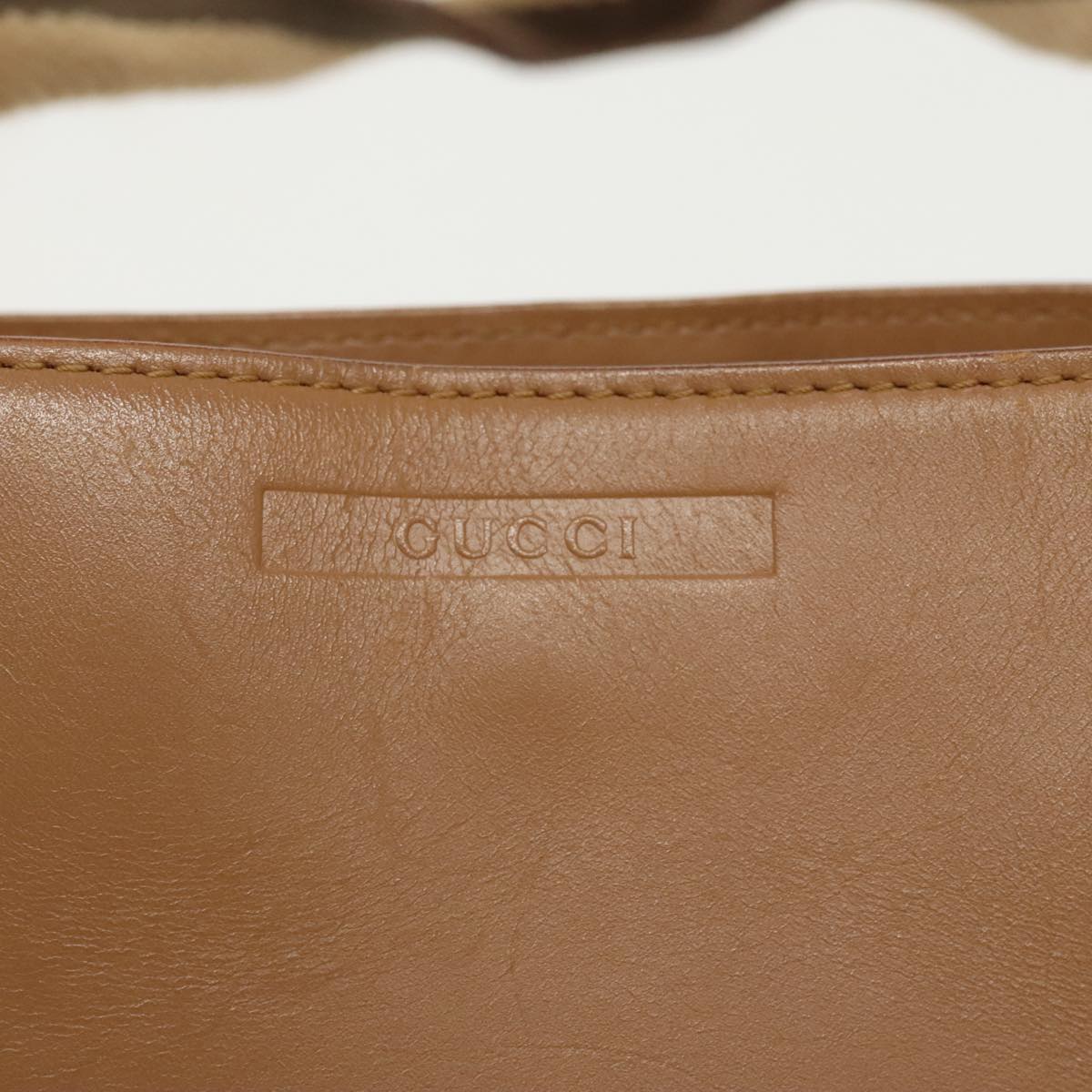 GUCCI Sherry Line Tote Bag Leather Brown 002 1135  ar12873