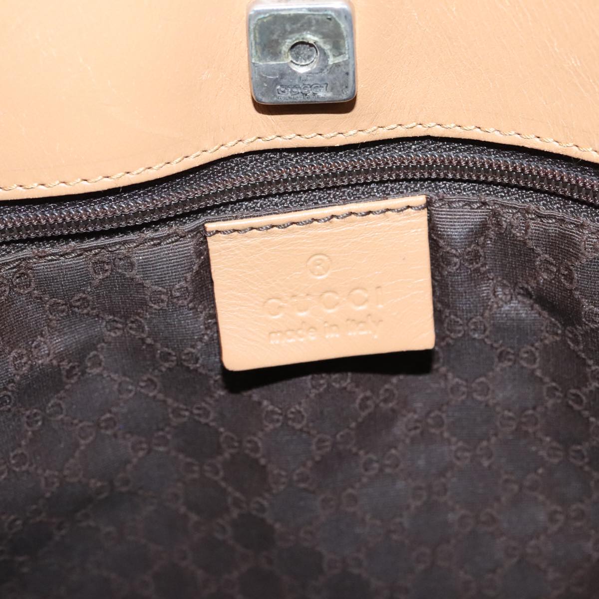 GUCCI Sherry Line Tote Bag Leather Brown 002 1135  ar12873