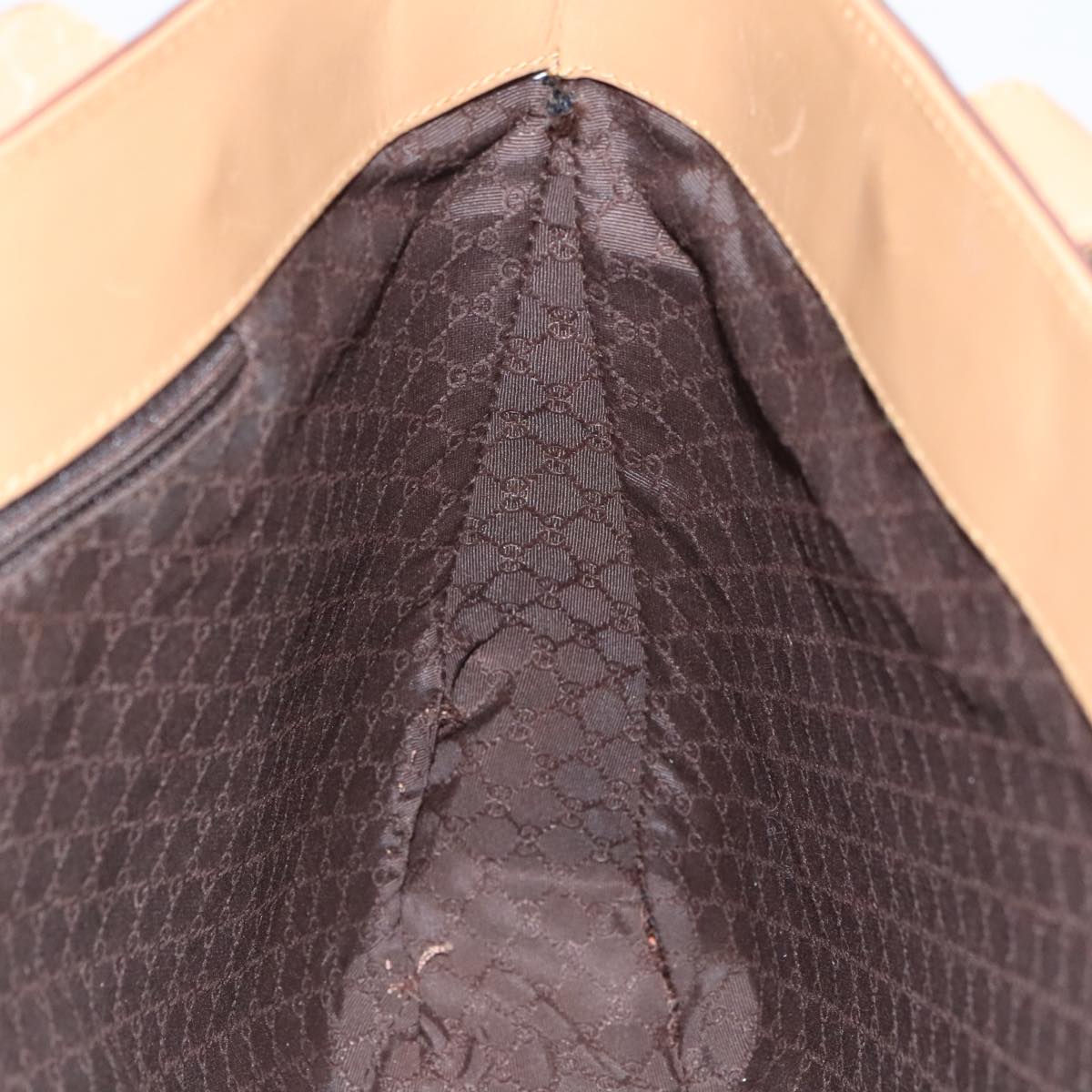 GUCCI Sherry Line Tote Bag Leather Brown 002 1135  ar12873