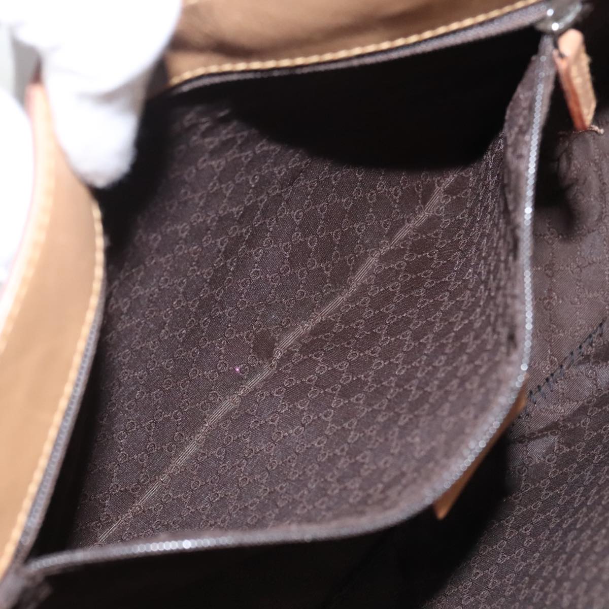 GUCCI Sherry Line Tote Bag Leather Brown 002 1135  ar12873