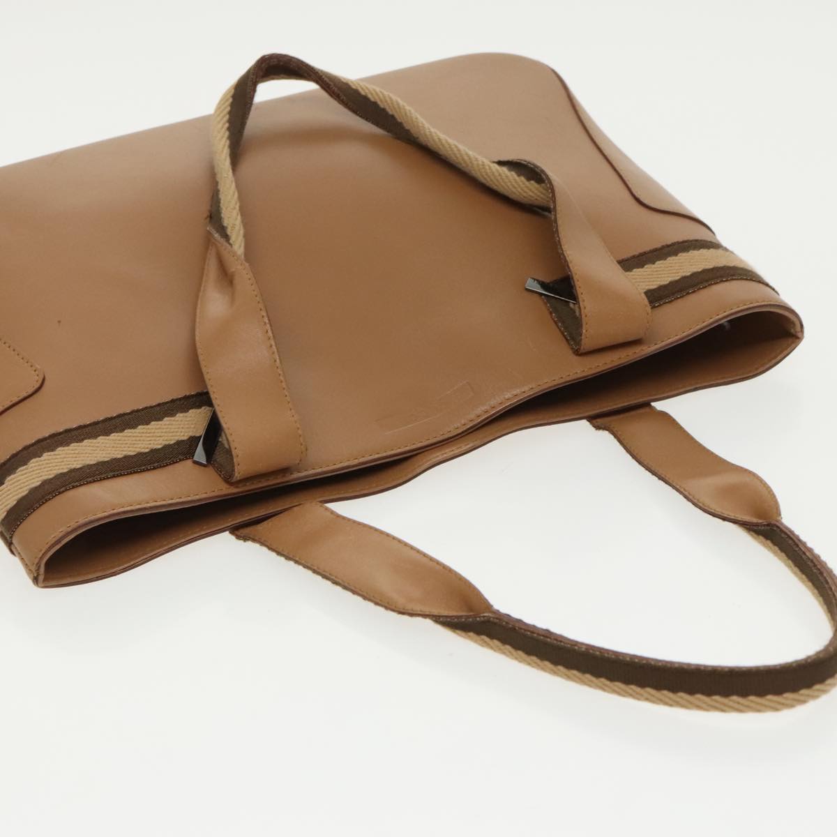 GUCCI Sherry Line Tote Bag Leather Brown 002 1135  ar12873