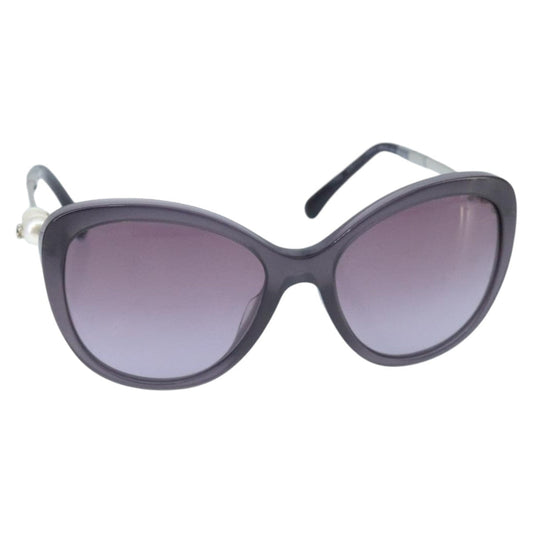 CHANEL Pearl Sunglasses plastic Purple CC ar12914