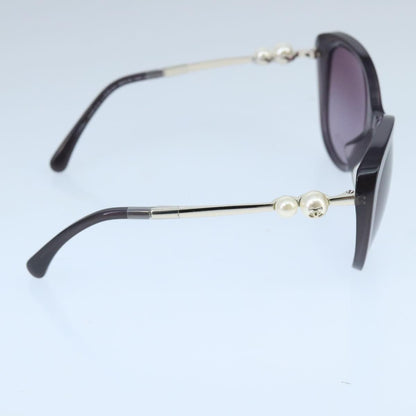 CHANEL Pearl Sunglasses plastic Purple CC ar12914