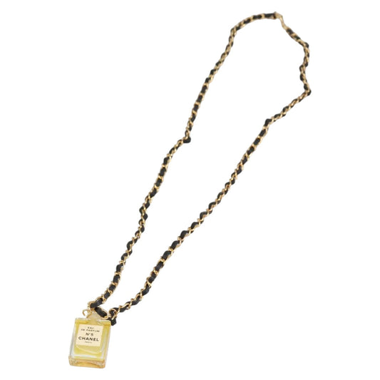 CHANEL Perfume Necklace metal Gold CC ar12966