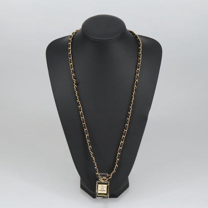 CHANEL Perfume Necklace metal Gold CC ar12966
