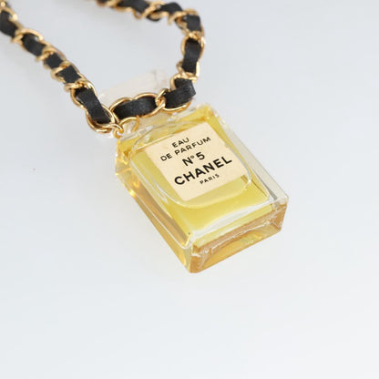 CHANEL Perfume Necklace metal Gold CC ar12966