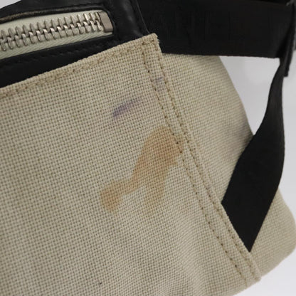 CHANEL Sports Shoulder Bag Canvas Beige CC ar13196