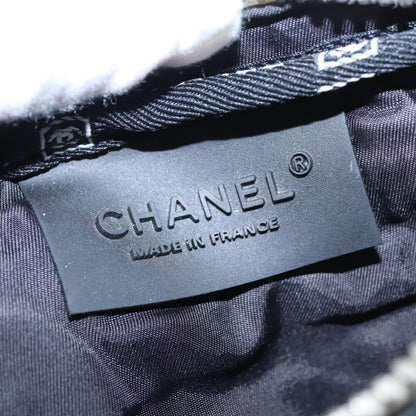 CHANEL Sports Shoulder Bag Canvas Beige CC ar13196