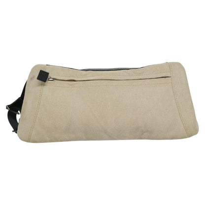 CHANEL Sports Shoulder Bag Canvas Beige CC ar13196