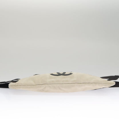 CHANEL Sports Shoulder Bag Canvas Beige CC ar13196