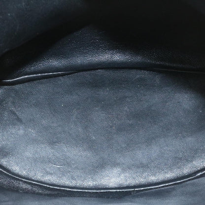 CHANEL Matelasse Backpack Leather Black Gold Tone CC ar4662A