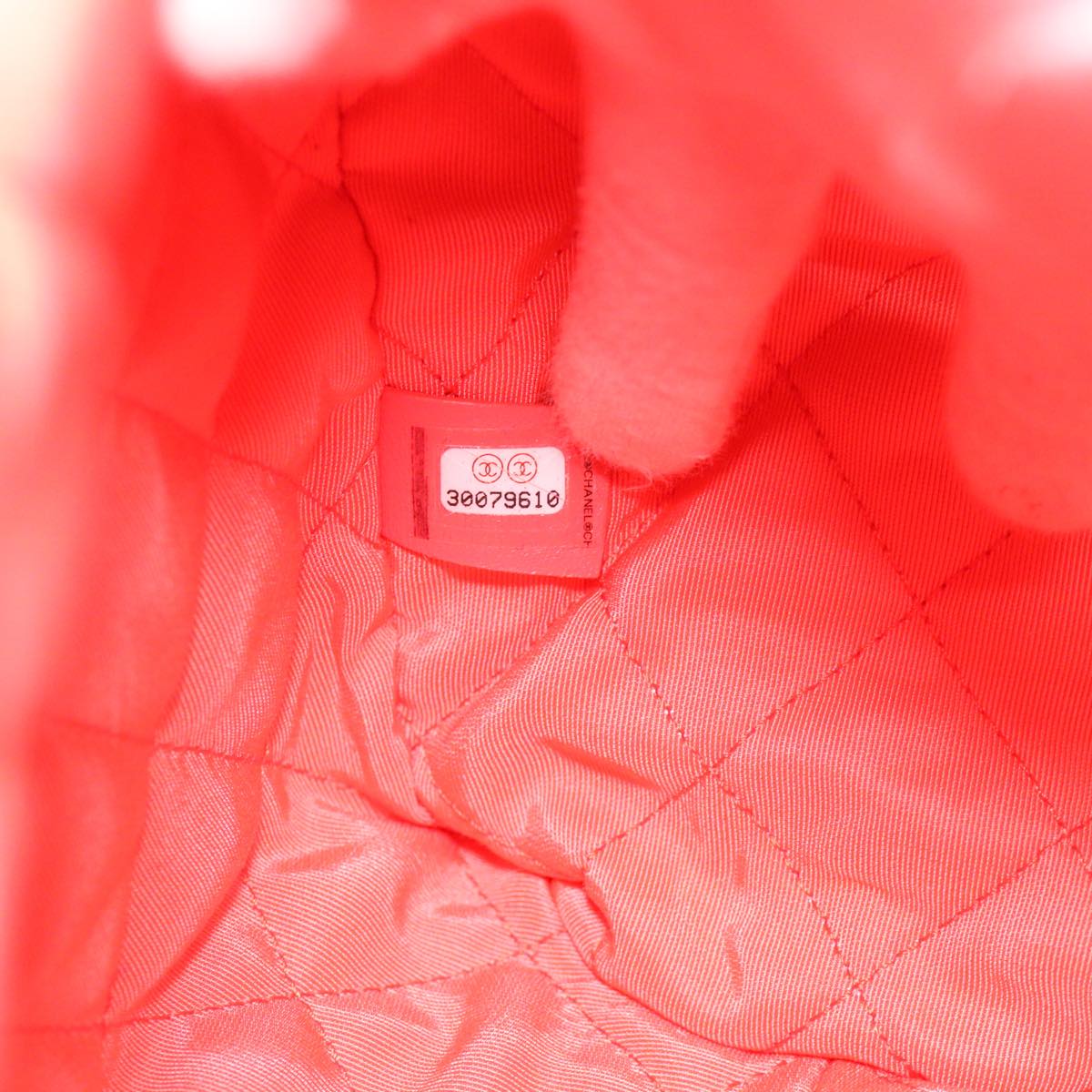 CHANEL Chain Hand Bag Pile 2way Pink CC ar9158SA
