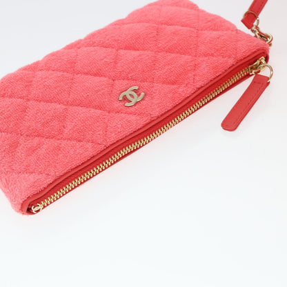 CHANEL Chain Hand Bag Pile 2way Pink CC ar9158SA