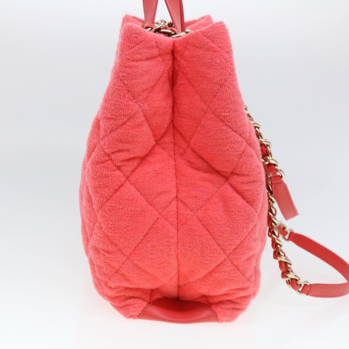 CHANEL Chain Hand Bag Pile 2way Pink CC ar9158SA