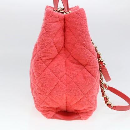 CHANEL Chain Hand Bag Pile 2way Pink CC ar9158SA