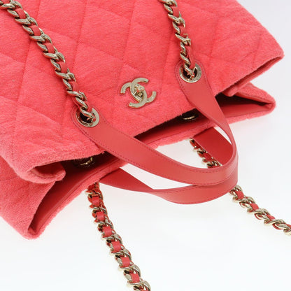 CHANEL Chain Hand Bag Pile 2way Pink CC ar9158SA
