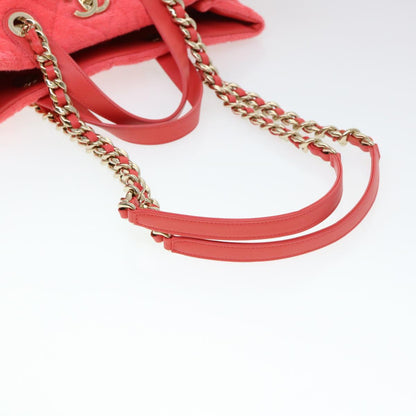 CHANEL Chain Hand Bag Pile 2way Pink CC ar9158SA