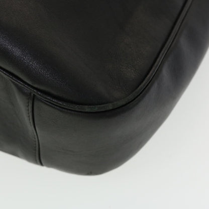 GUCCI Bamboo Hand Bag Leather 2way Black 001.0166.1577  ar9614