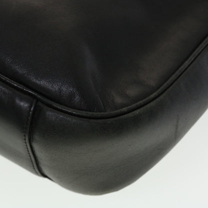GUCCI Bamboo Hand Bag Leather 2way Black 001.0166.1577  ar9614