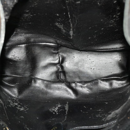 GUCCI Bamboo Hand Bag Leather 2way Black 001.0166.1577  ar9614