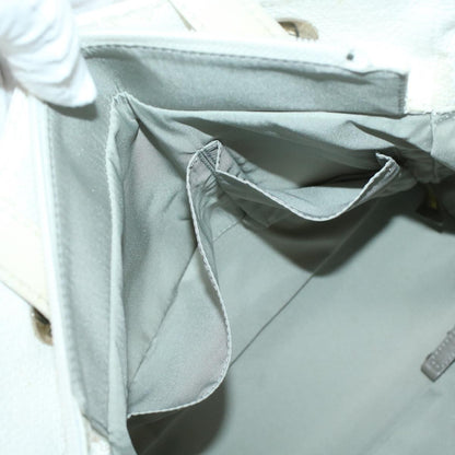 CHANEL Shoulder Bag Coated Canvas White CC ar9716