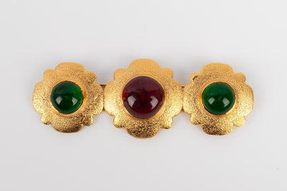 Broche dore Chanel 1980s