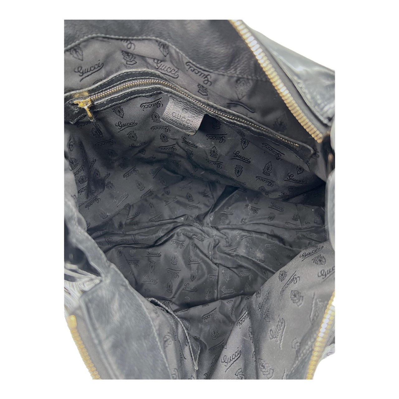 Gucci Black Patent Hysteria Handbag