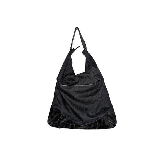 Gucci Black Nylon GG Monogram Garment Hobo