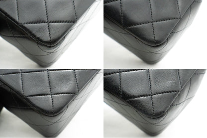 CHANEL Mini Square Small Chain Shoulder Bag Crossbody Black Quilt k44