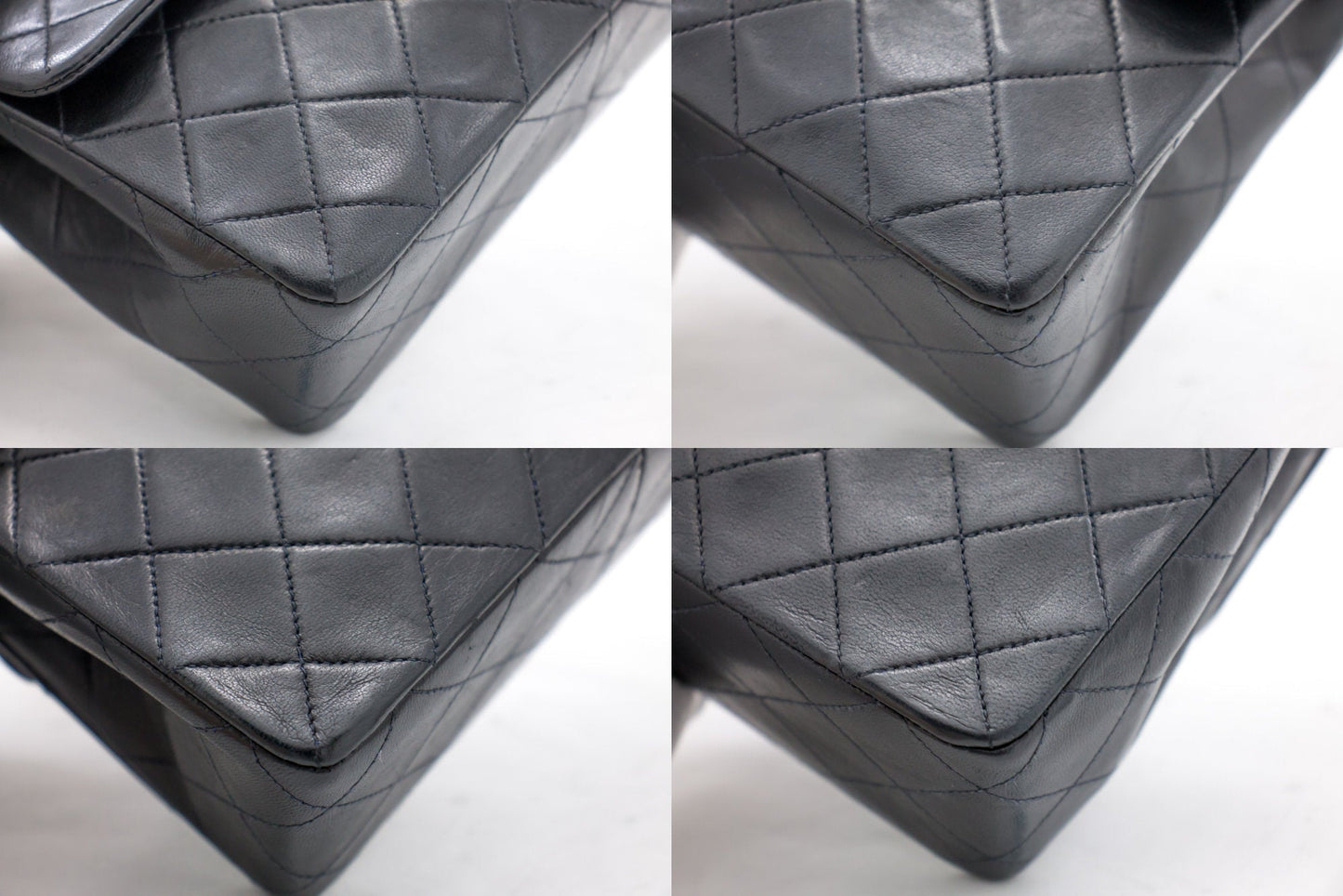 CHANEL Mini Square Small Chain Shoulder Bag Crossbody Black Quilt h15