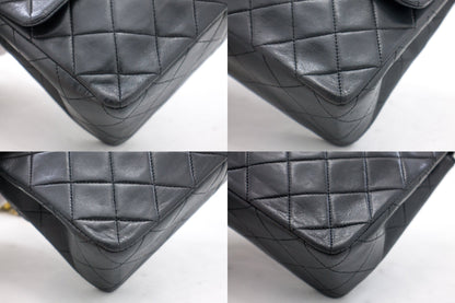 CHANEL Mini Square Small Chain Shoulder Bag Crossbody Black Quilt g90