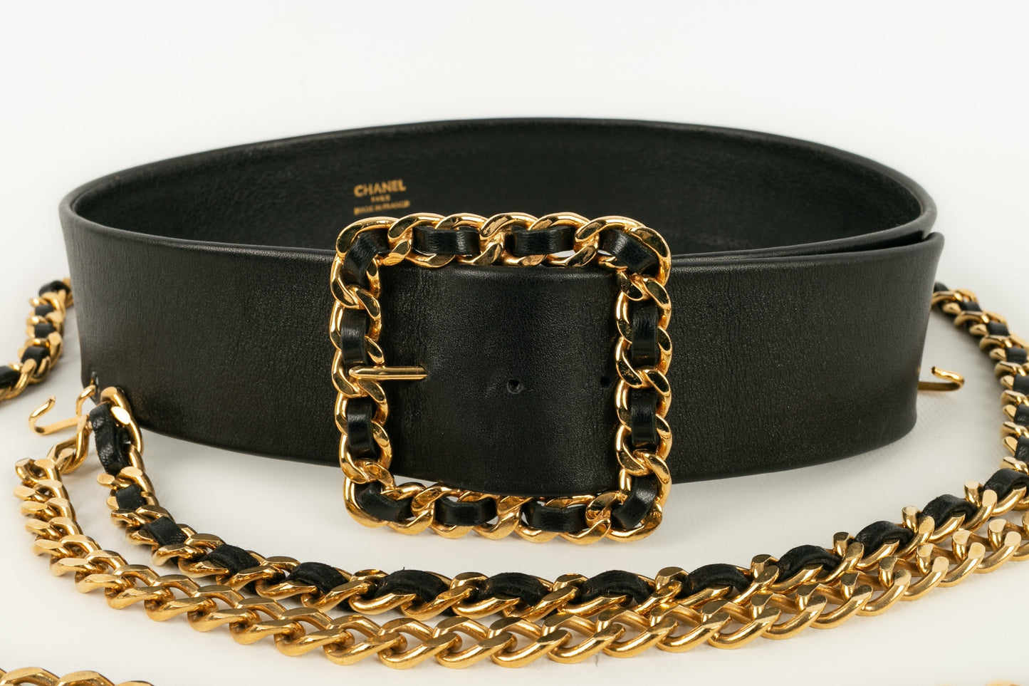 Ceinture en cuir Chanel