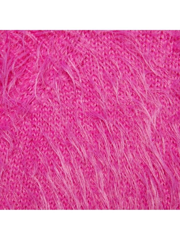 Gucci Brushed Mohair Wool Cardigan Pink