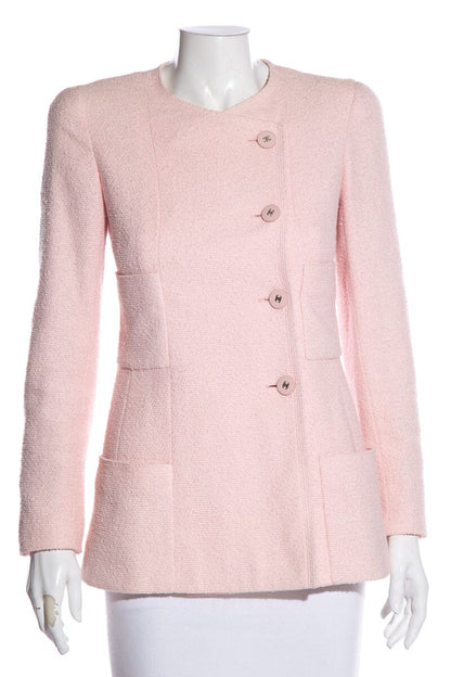 Chanel Pink Tweed Jacket SZ 36