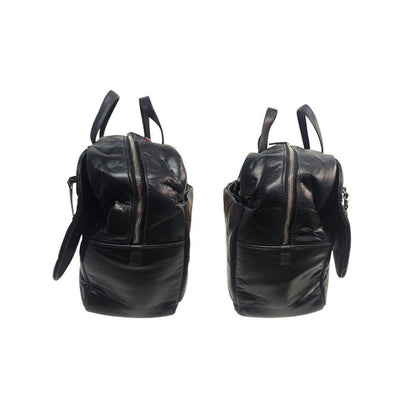 Chanel Aged Calfskin Quilted Large Express Bowling Flap Bag
