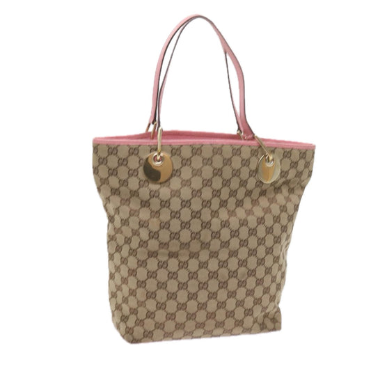 GUCCI GG Canvas Tote Bag Beige 120836  bs10424