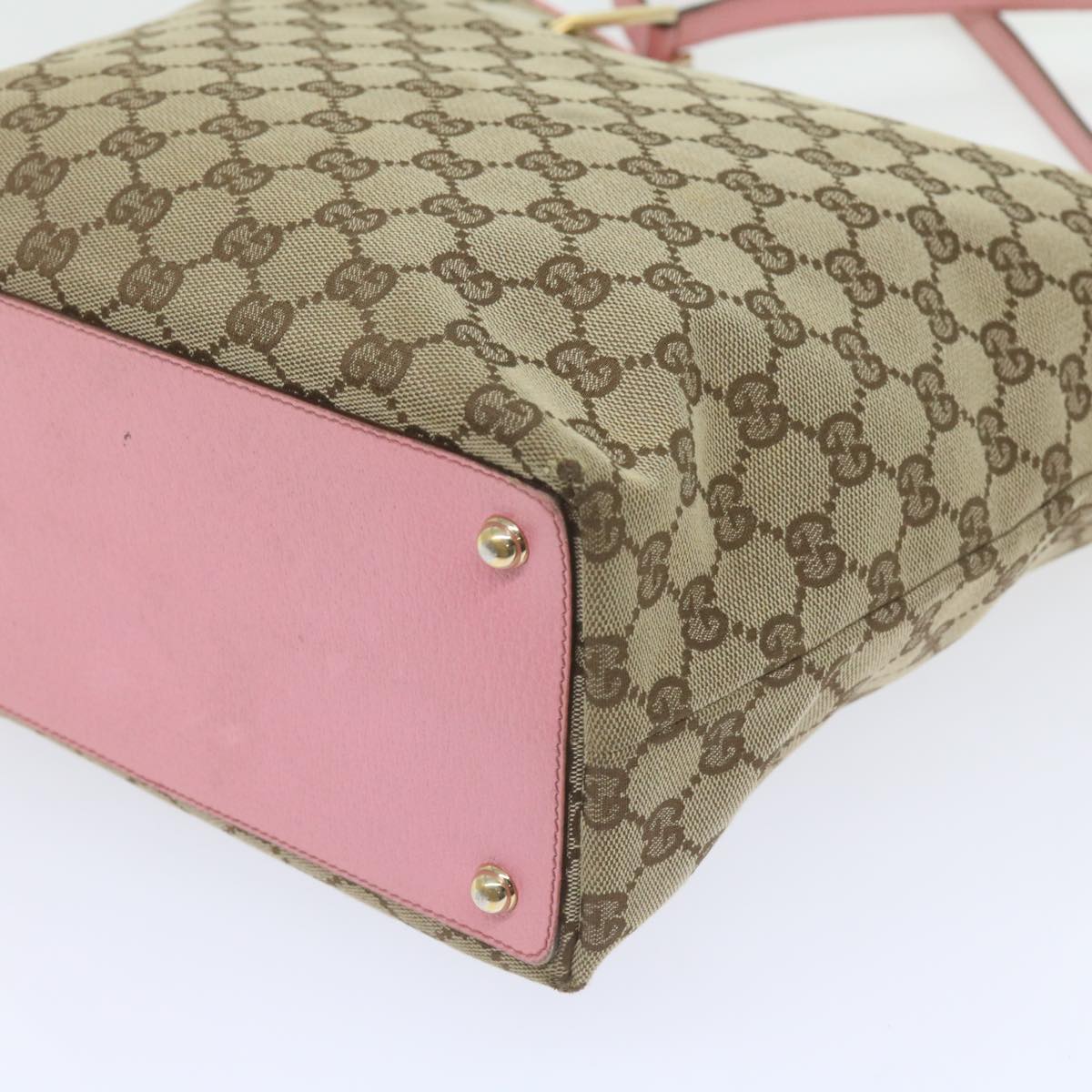 GUCCI GG Canvas Tote Bag Beige 120836  bs10424