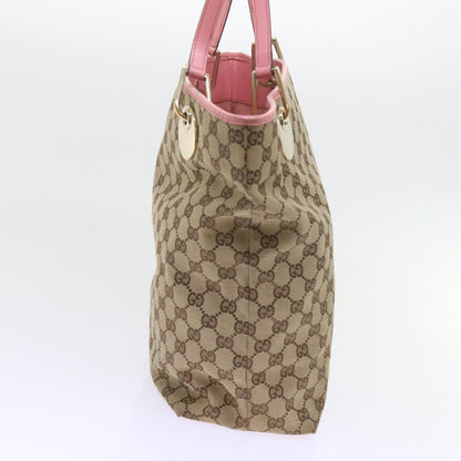 GUCCI GG Canvas Tote Bag Beige 120836  bs10424