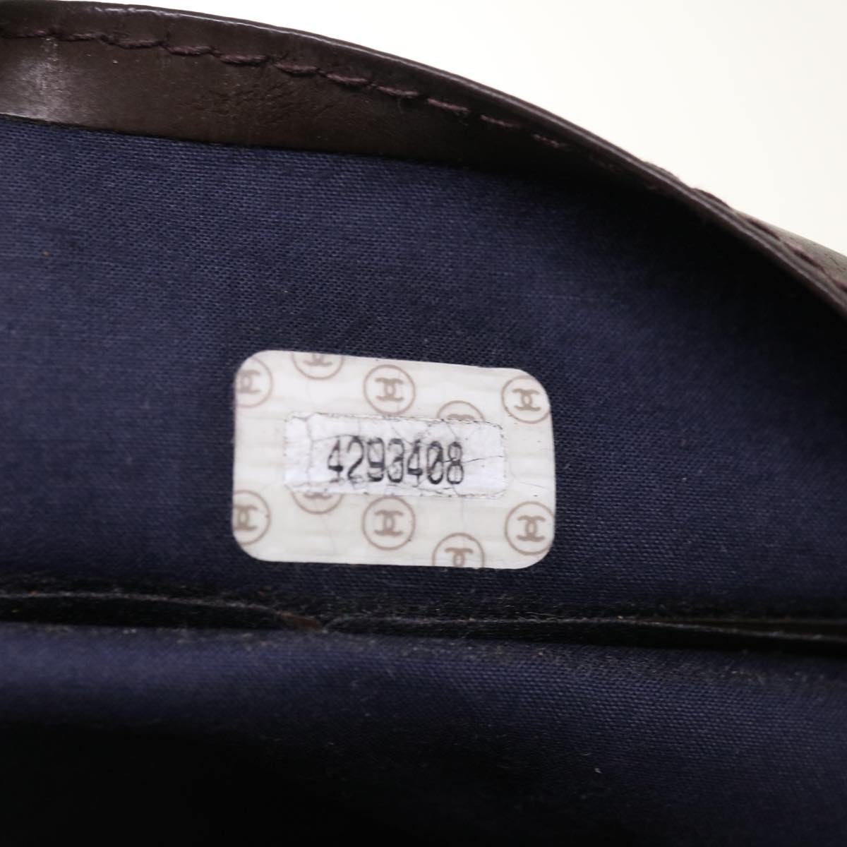 CHANEL Tote Bag Patent leather Brown CC bs10555